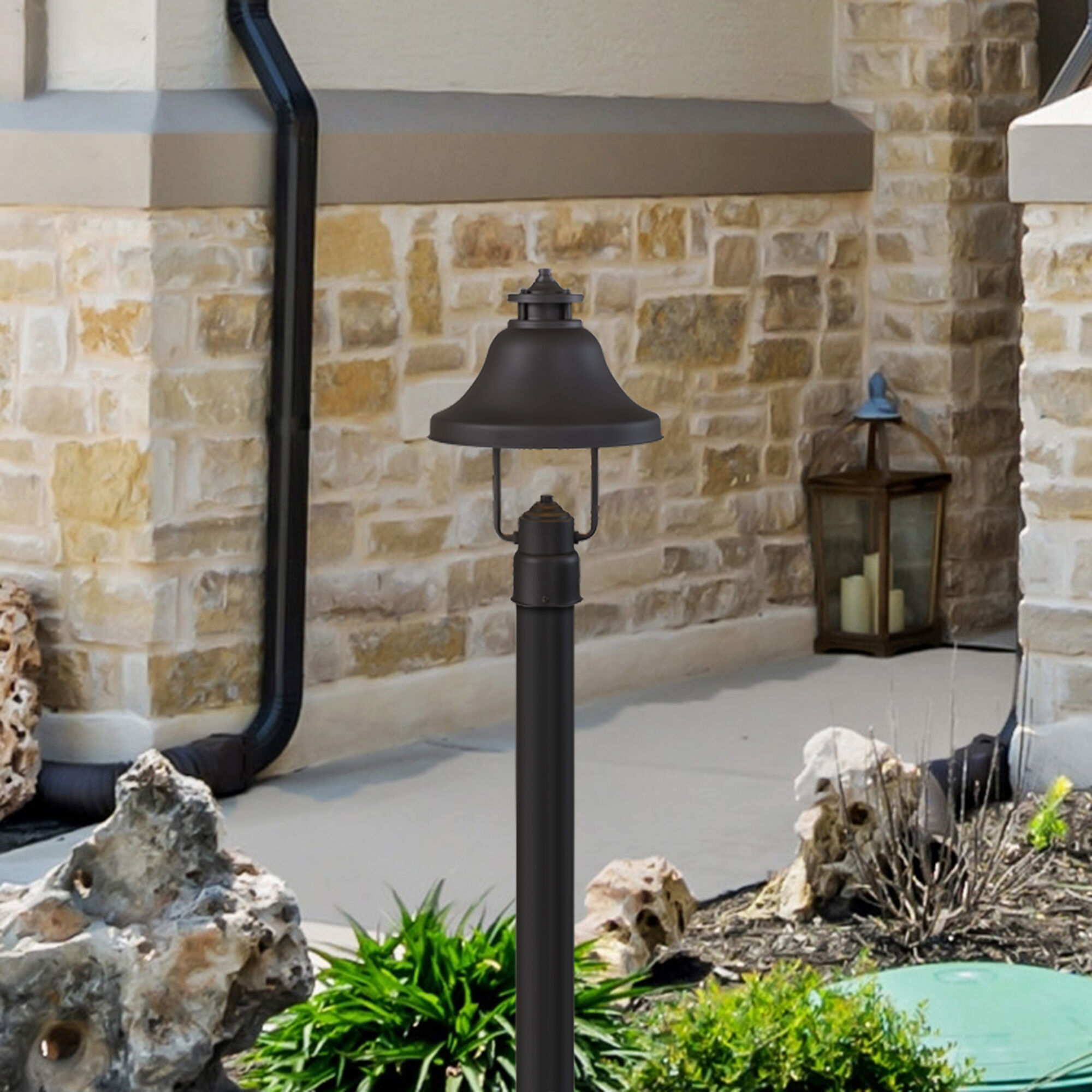 Bayport 1 Light 15 inch Bronze Outdoor Post Lantern